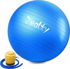Yoga Ball Exercise Ball - Anti-Slip and Anti-Burst Workout Ball, Birthing Ball Fitness Ball with Quick Pump, Balance Ball Chair for Stability