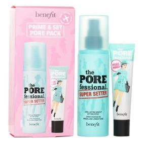 BENEFIT - Prime & Set Pore Pack: The Porefessional Smoothing Face Primer + Super Setter Long Lasting Makeup Setting Spray 2pcs